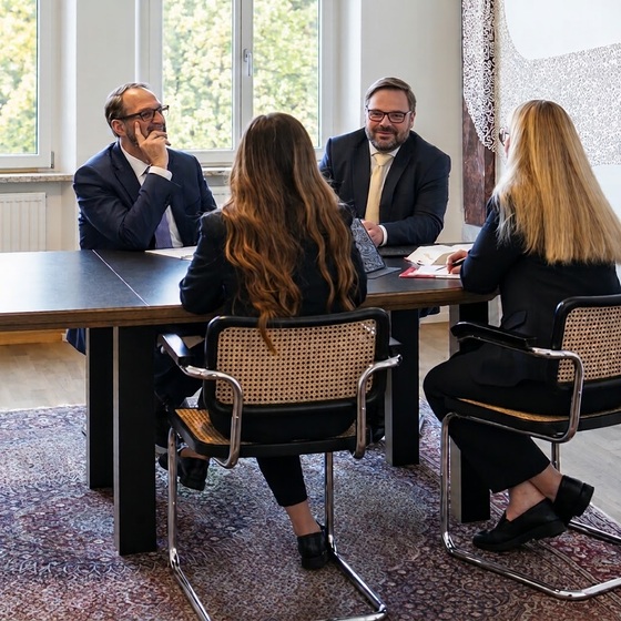Team consultation on corporate criminal law at Rudolph Rechtsanwälte